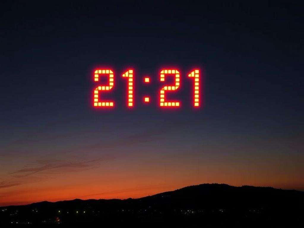 21:21 на годиннику
