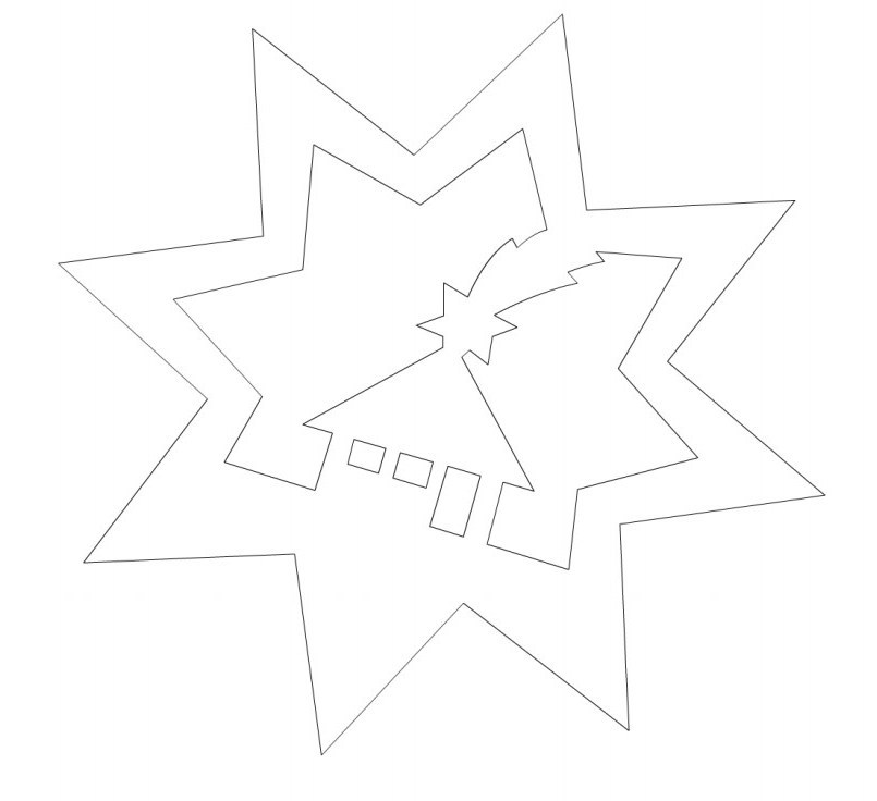 Прикраса вікон до Нового року з паперу бурульками, рукавицями, зірочками, сніжинками, годинами, цифрами, ялинковими кульками, іграшками на гілках, дзвіночками: роздрукувати і вирізати шаблони і трафарети для наклейки і малювання на вікнах, витинанки, фото