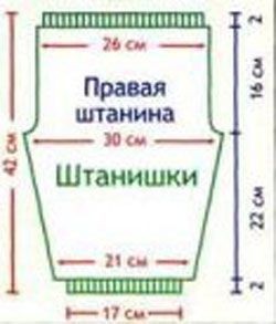 Як зв'язати штанці для малюка спицями, гачком: схема, опис