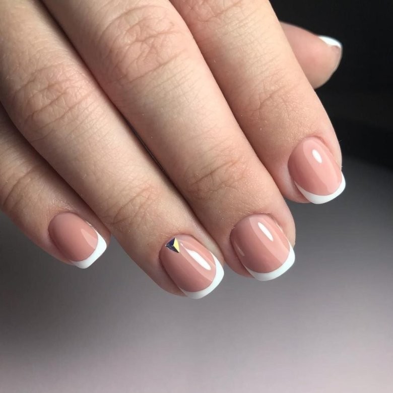 Френч ГП короткие ногти