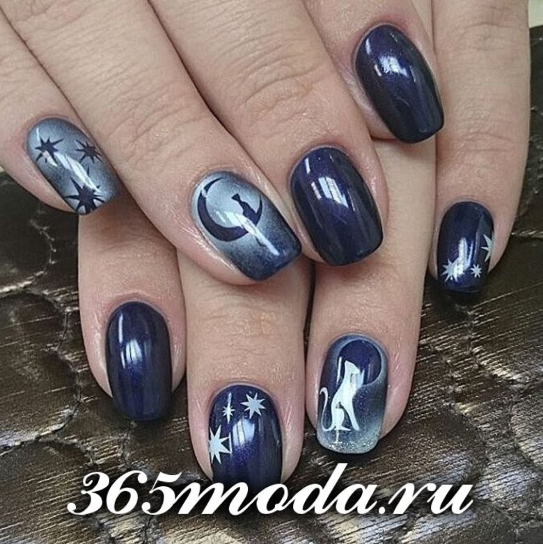 Маникюр аэрография лето