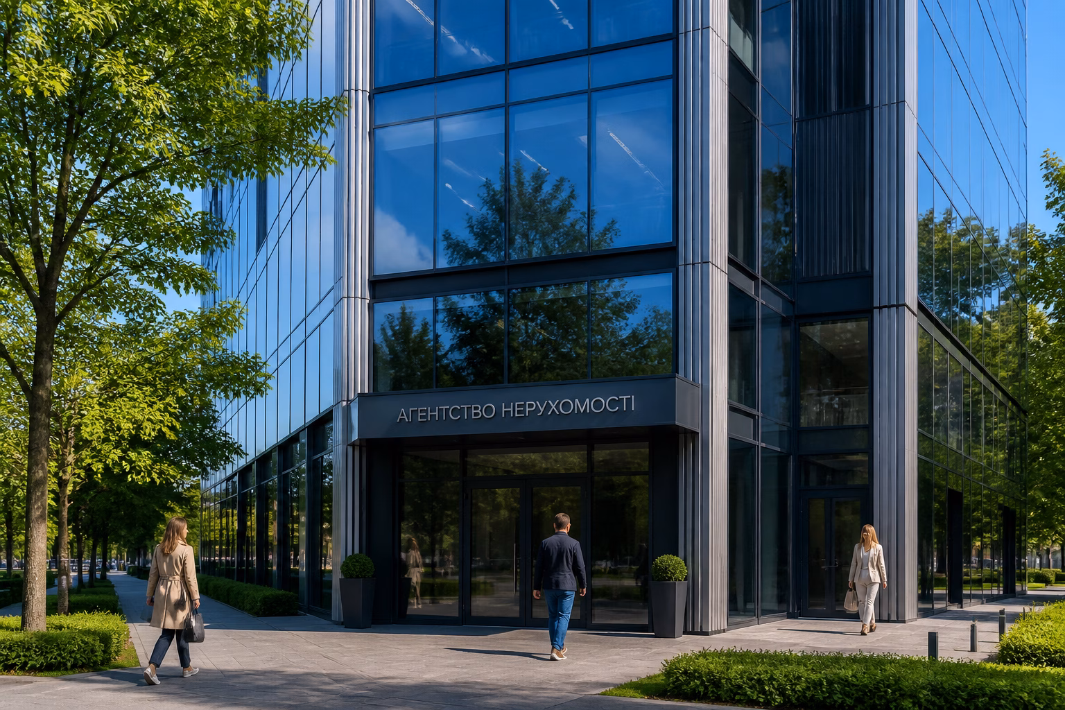 Будівля агентства нерухомості в Києві