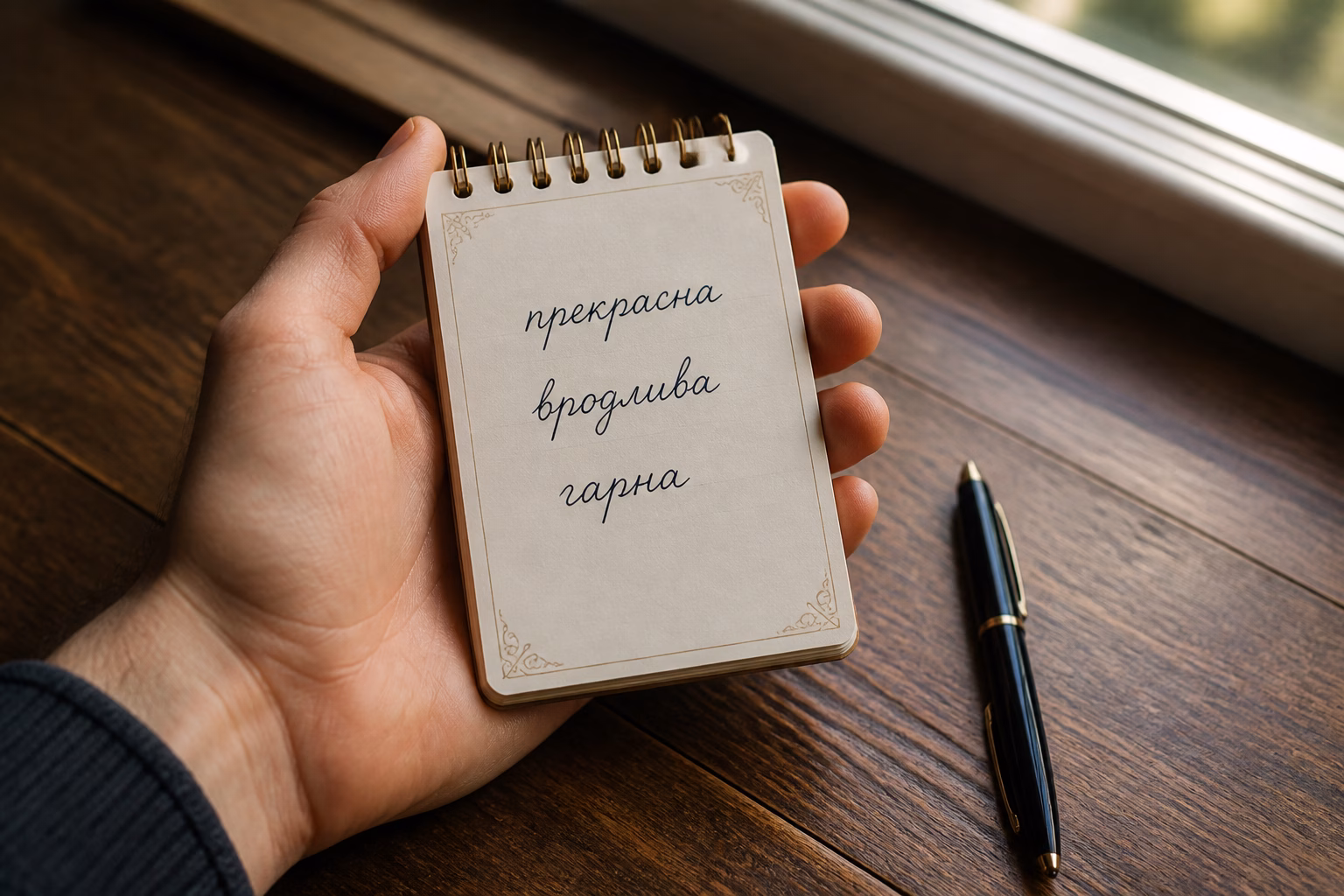 Записник зі словами для компліментів про красу