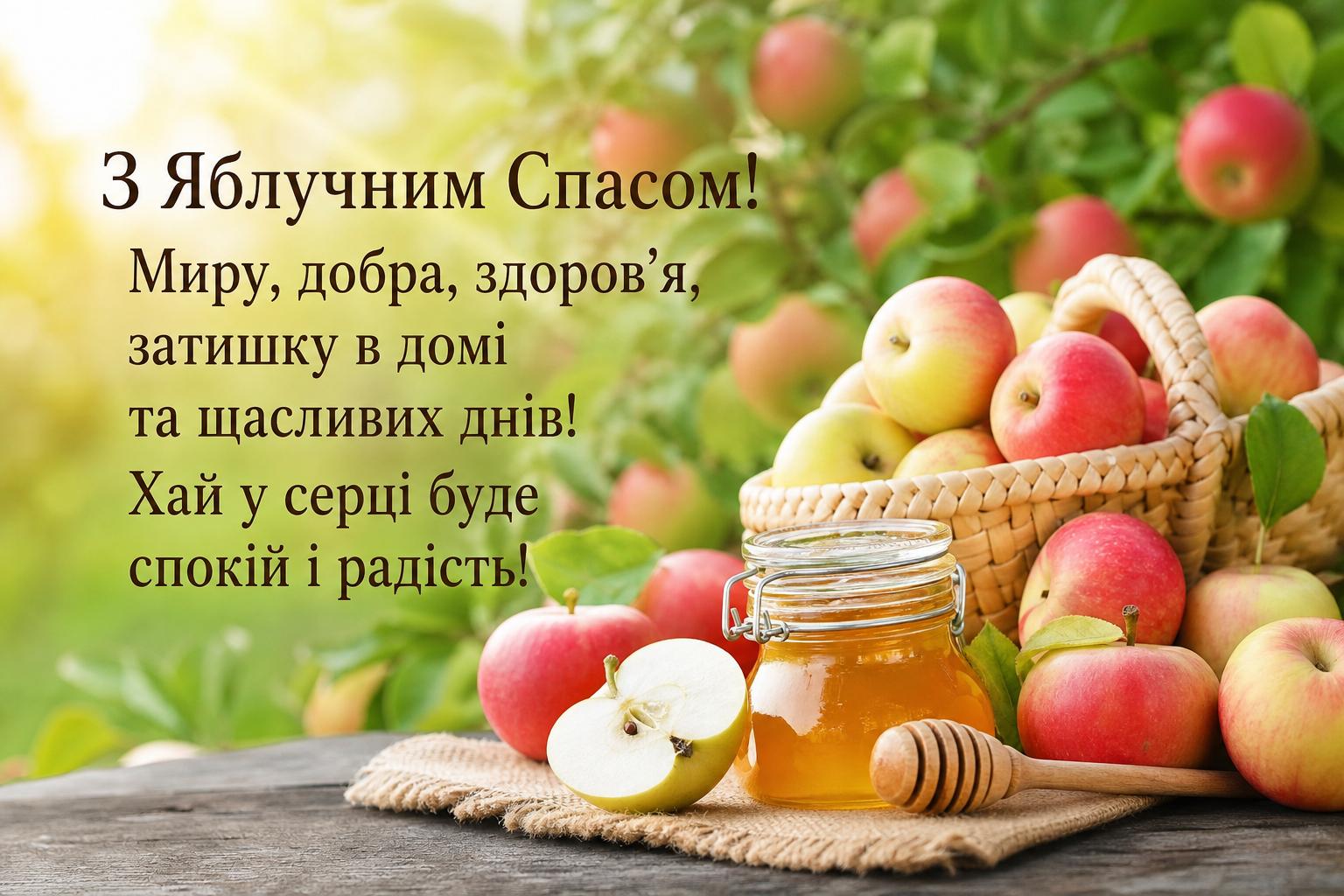 Привітання з Яблучним Спасом своїми словами на українській мові. Короткі побажання (для СМС)