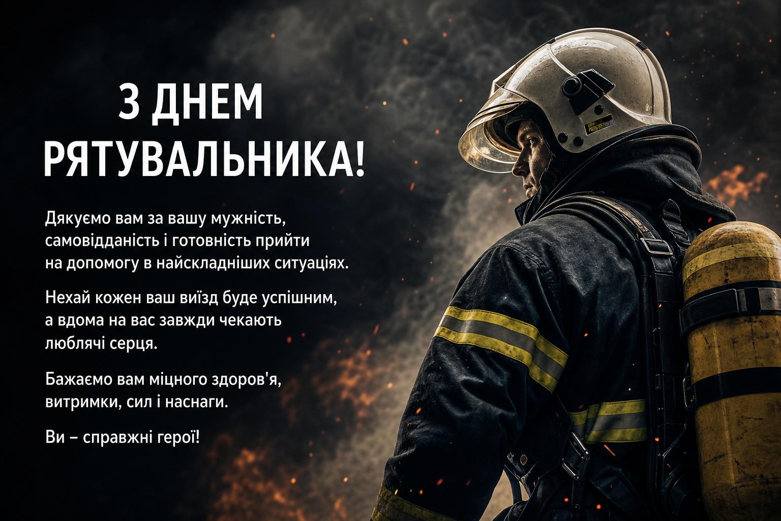 Привітання з Днем рятувальника своїми словами на українській мові своїми словами на українській мові. Оберіть найкраще побажання
