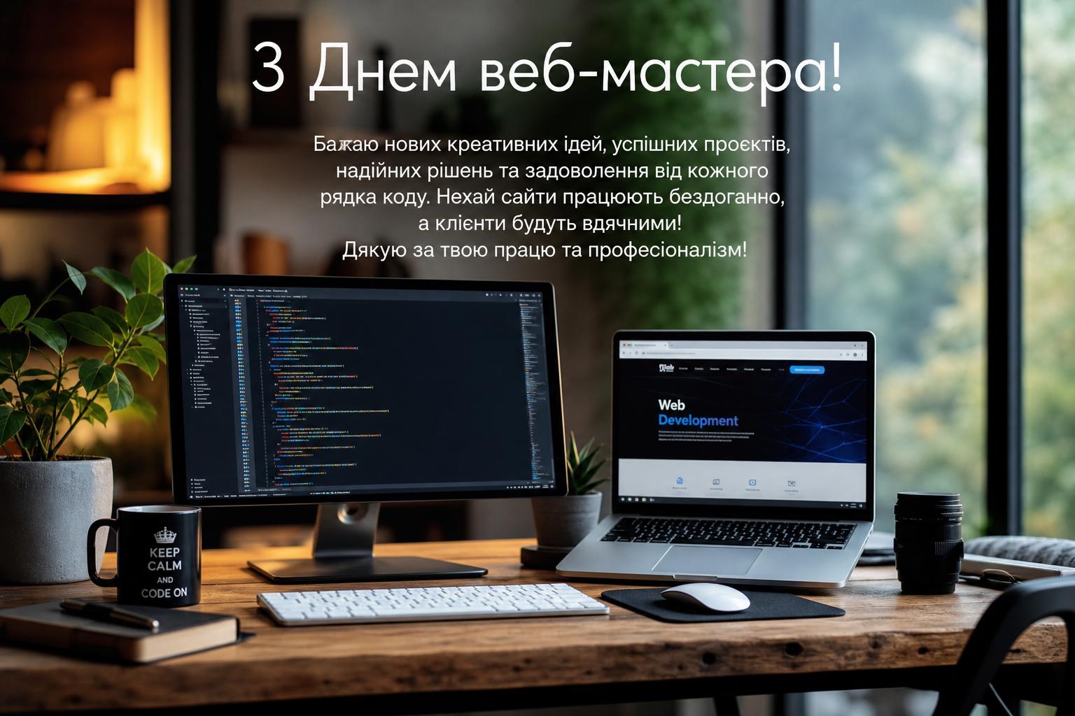 Привітання з днем веб‑майстра: теплі слова, що гріють
