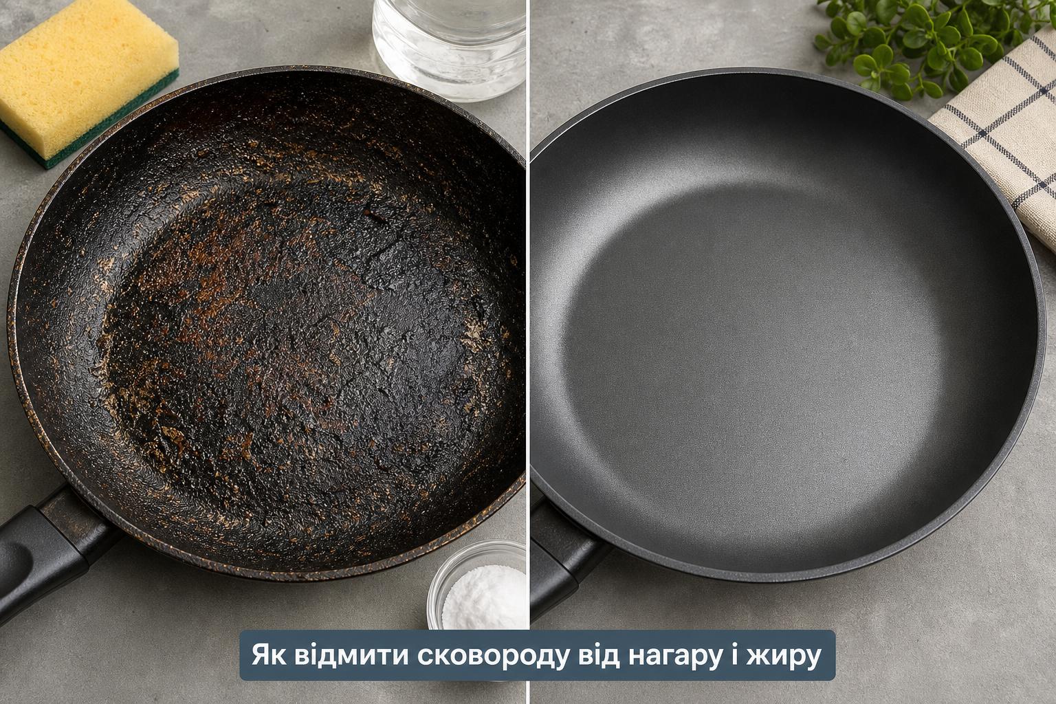 Як відмити сковороду від нагару і жиру. Що робити зі старим нагаром і застарілим жиром