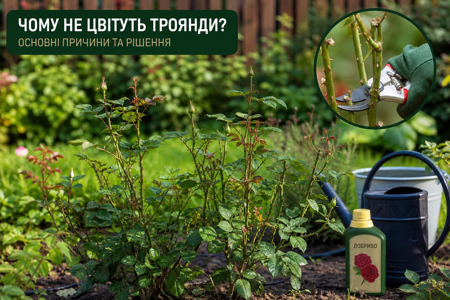 Чому не цвітуть троянди, і як це виправити,що робити, основні причини. Що робити якщо троянда не цвіте кілька років: радикальні методи