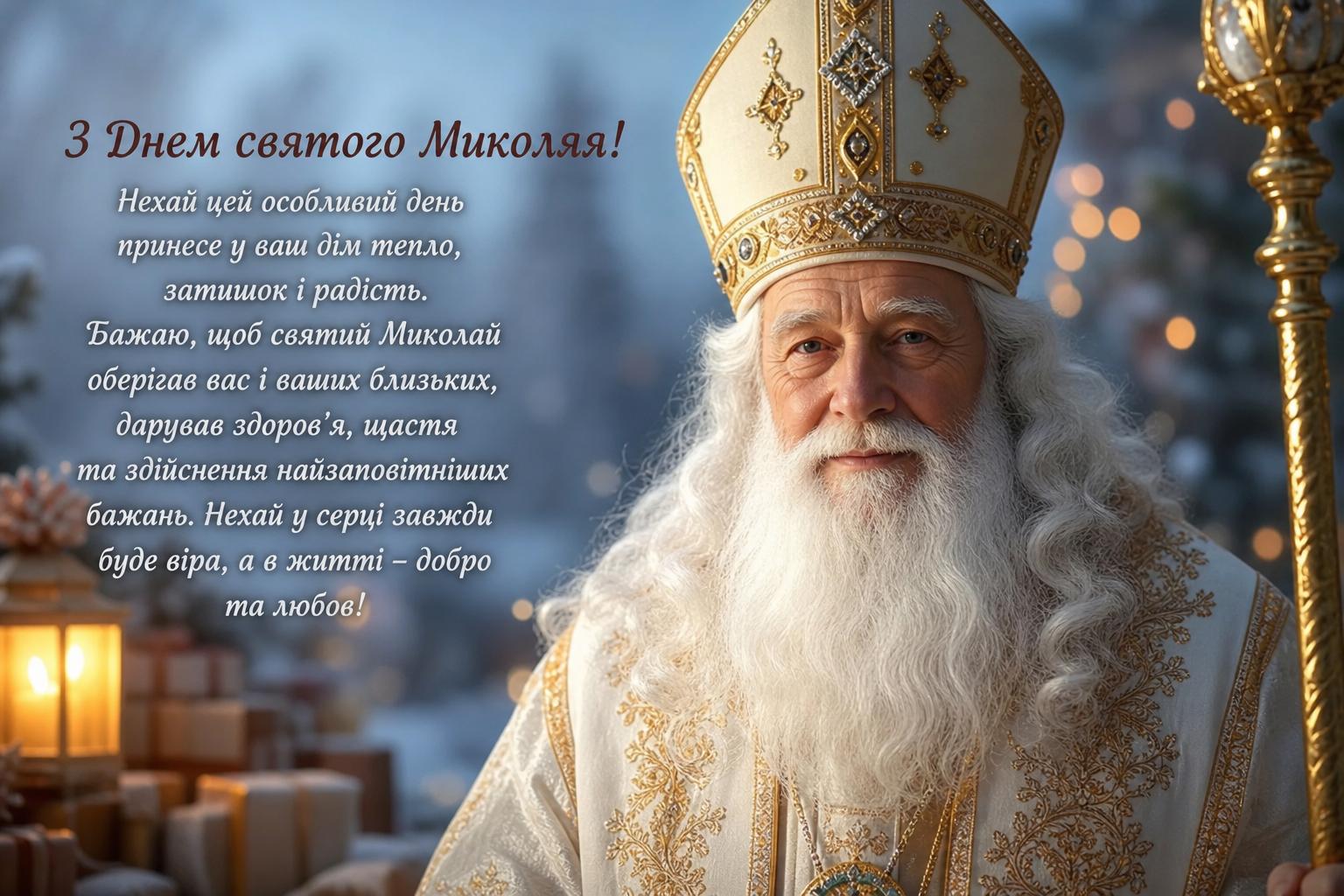 Теплі слова до Святого Миколая: привітання своїми словами