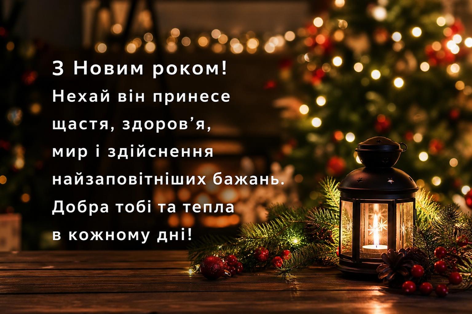 Привітання з Новим роком своїми словами на українській мові. Короткі побажання (для СМС)