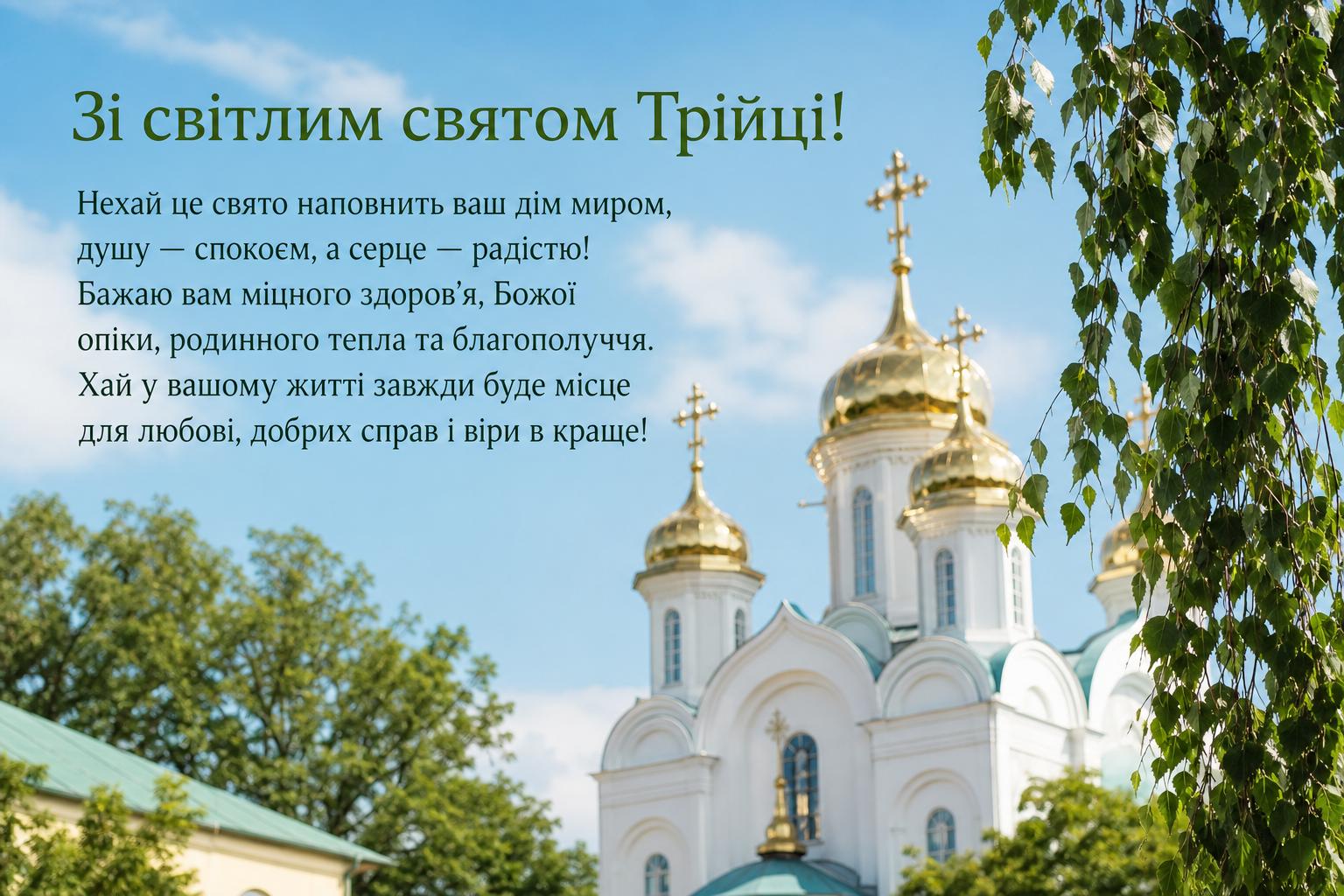 Теплі привітання з Трійцею своїми словами: готові тексти для месенджера
