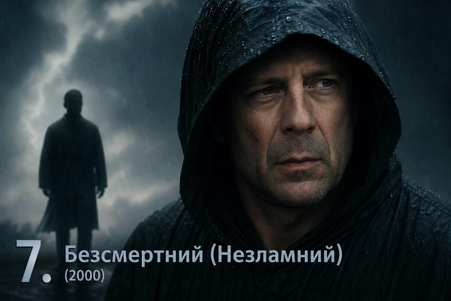 Топ-10 фільмів з Брюсом Віллісом усіх жанрів. 7. Безсмертний (Незламний) (2000) Топ-10 фільмів з Брюсом Віллісом усіх жанрів. 7. Безсмертний (Незламний) (2000)