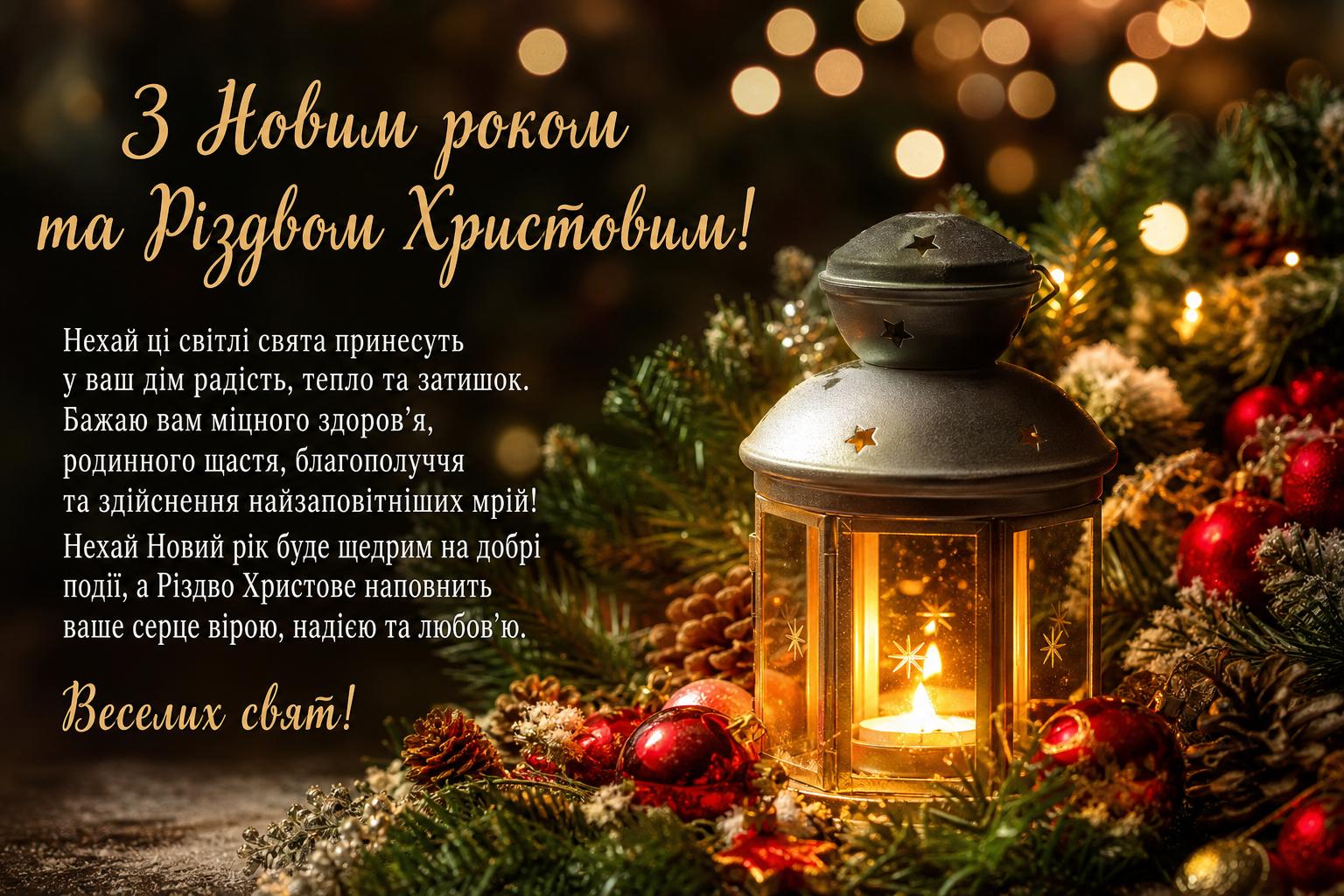 Привітання з Новим роком та Різдвом Христовим. Кілька підказок