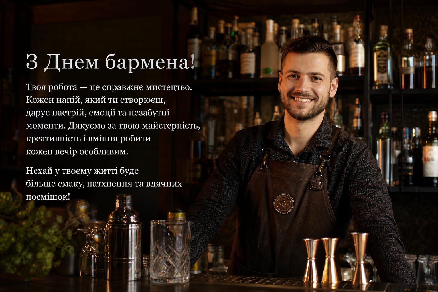 Привітання з Днем бармена: слова, які гріють