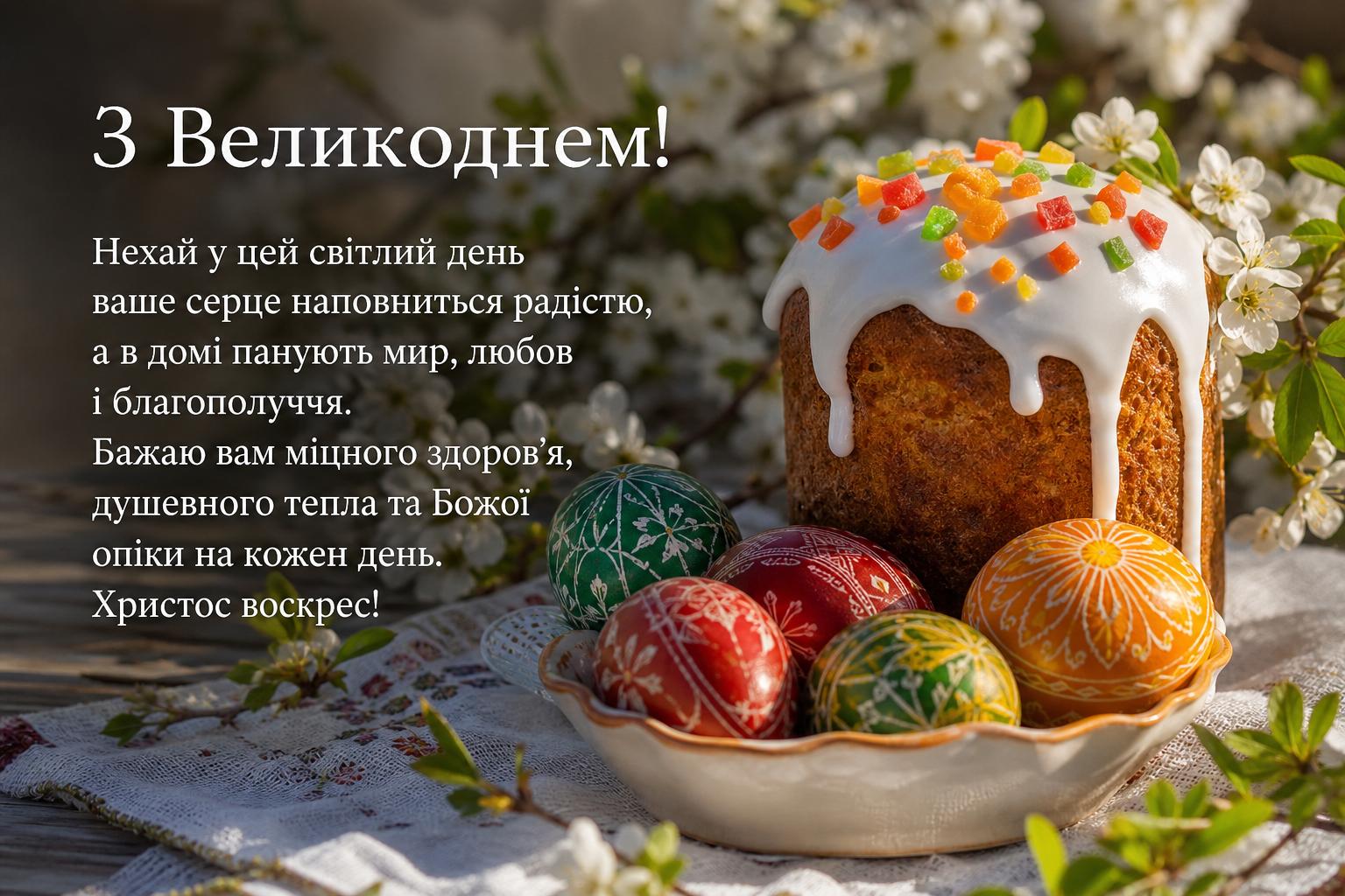 Привітання з Великоднем своїми словами на українській мові. Привітання у прозі