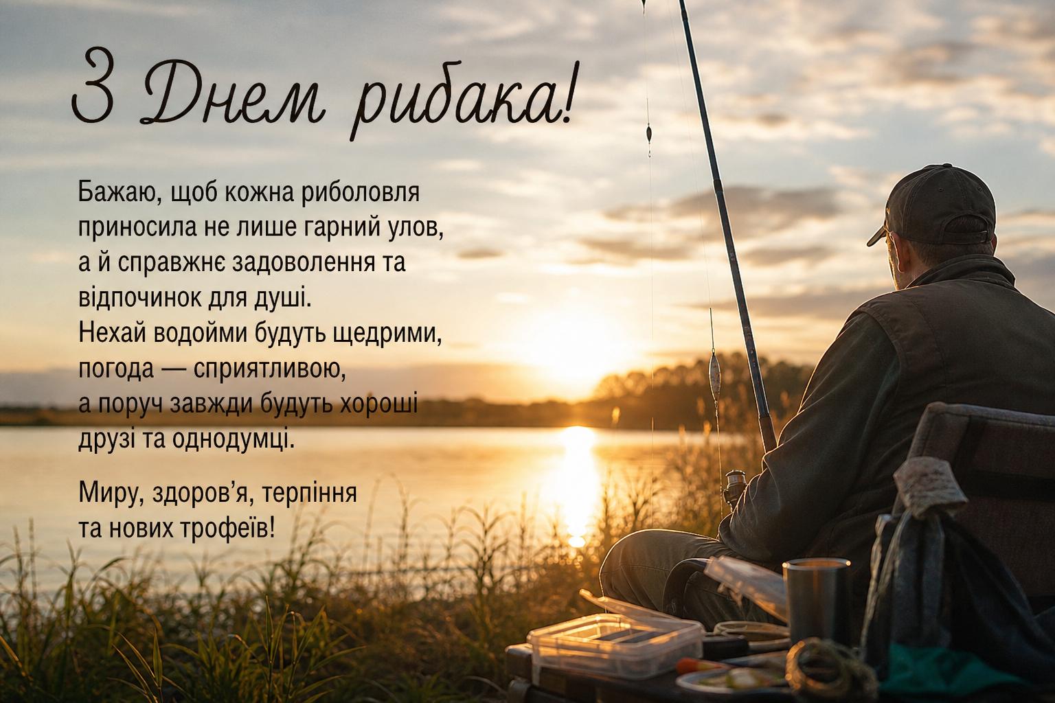 Привітання з днем рибака своїми словами — від серця
