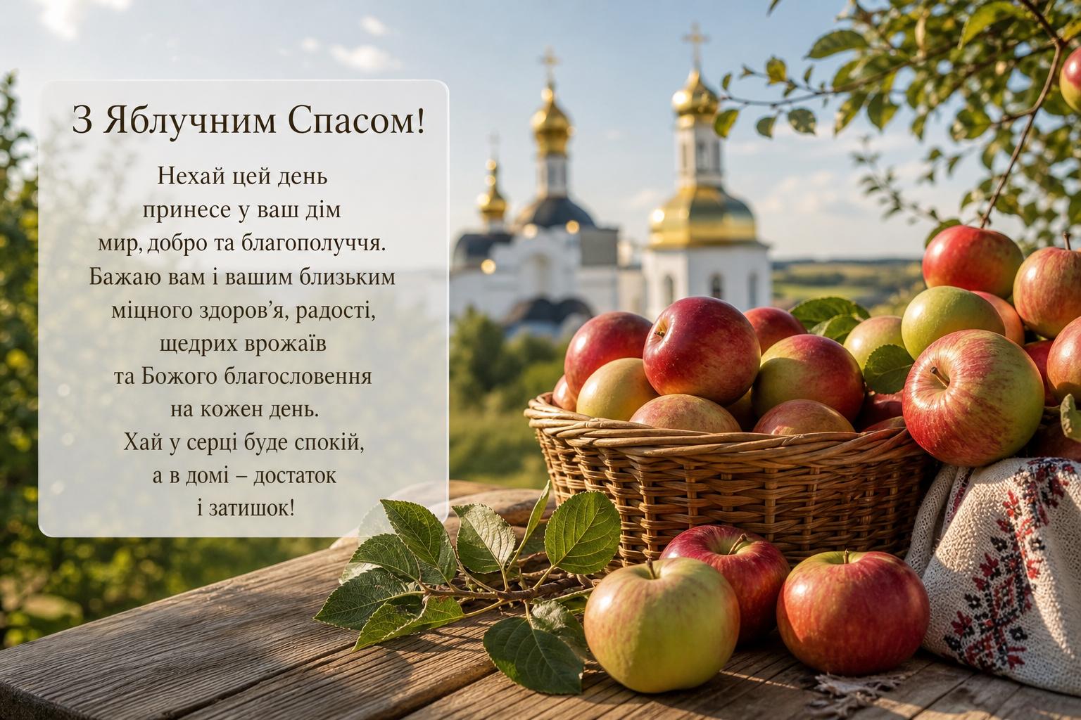 Яблучний Спас: щирі привітання своїми словами українською